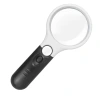 6902AB Handheld magnifying glass with lamp, high-power dual-lens student gift reading magnifying glass details Picture